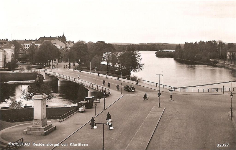 Karlstad, Residenstorget och Klarälven