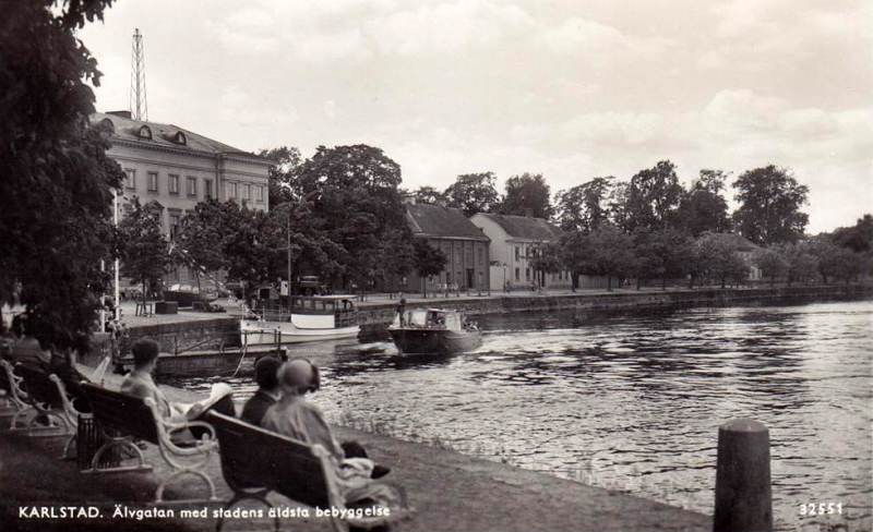 Karlstad, Älvgatan med Stadens Äldsta Bebyggelse