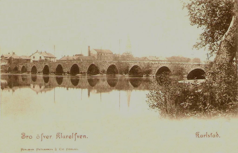 Karlstad, Bro Öfver Klarelfven 1902