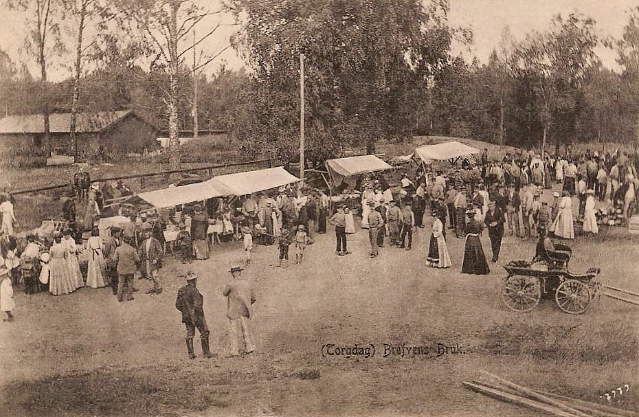 Örebro, Torgdag, Brefvens Bruk 1905