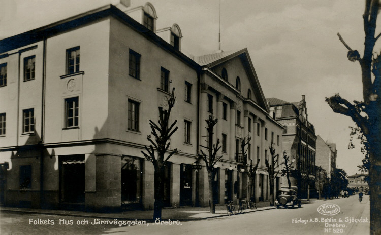 Folkets Hus och Järnvägsgatan, Örebro