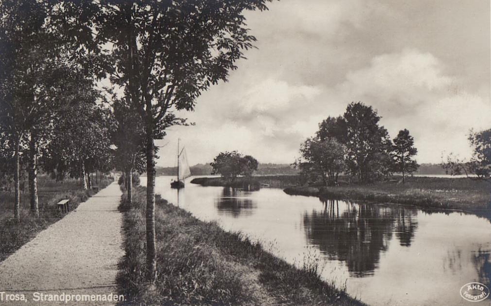 Trosa Strandpromenaden 1941