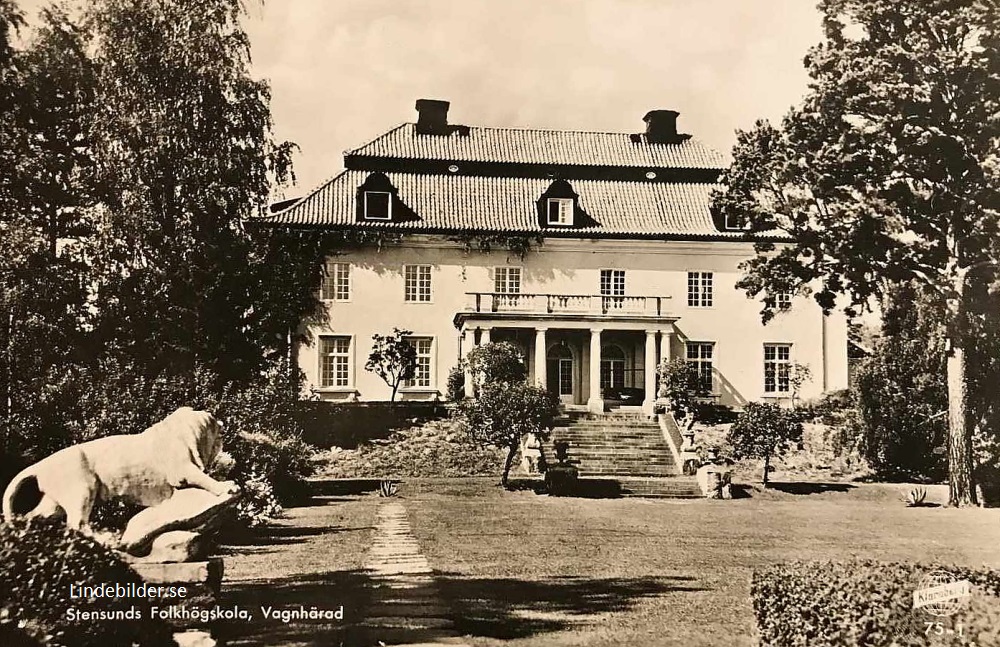 Trosa. Stensunds Folkhögskola, Vagnhärad 1952