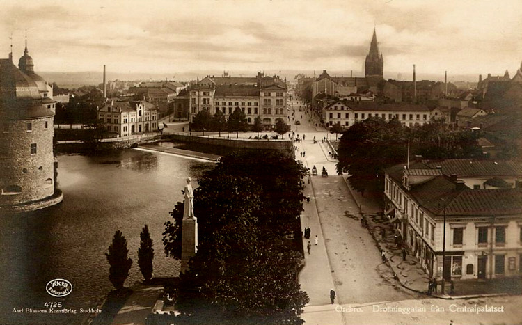 Örebro Drottninggatan från Centralpalatset