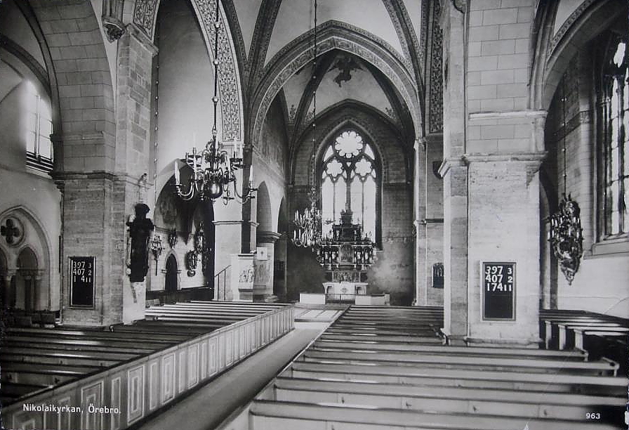 Örebro, Nikolaikyrkan, Interiör