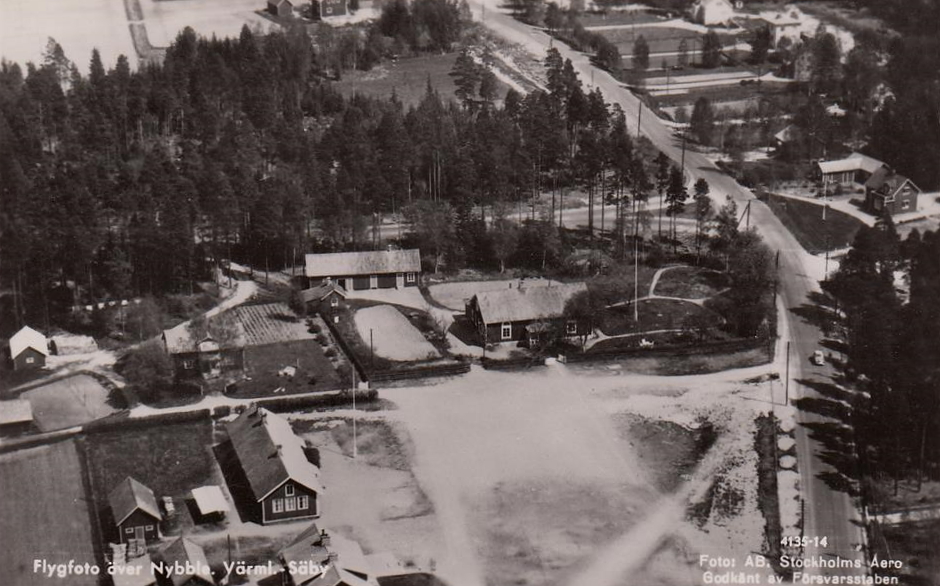 Kristinehamn, Flygfoto över Nybble, Värmland Säby