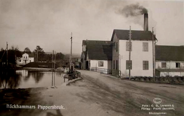 Kristinehamn, Bäckhammars Pappersbruk