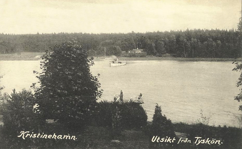 Kristinehamn, Utsikt från Tyskön 1913