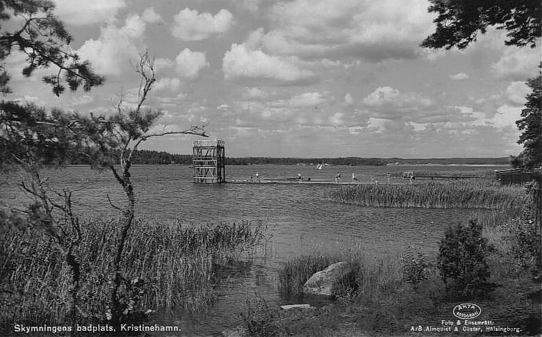 Kristinehamn, Skymningens Badplats 1946