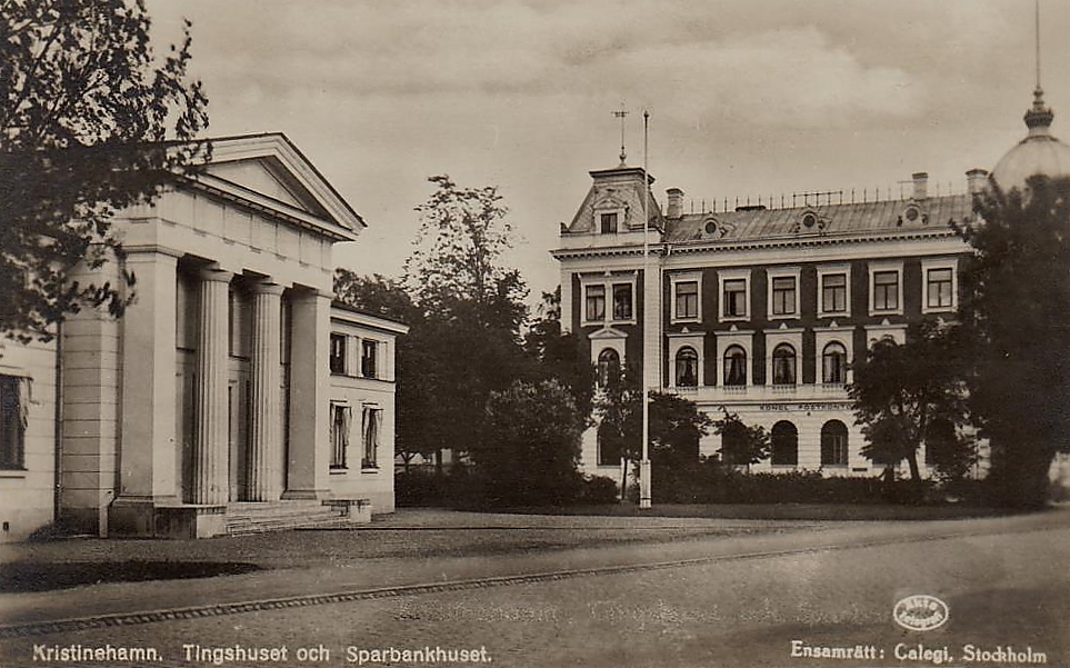 Kristinehamn, Tingshuset och Sparbankshuset