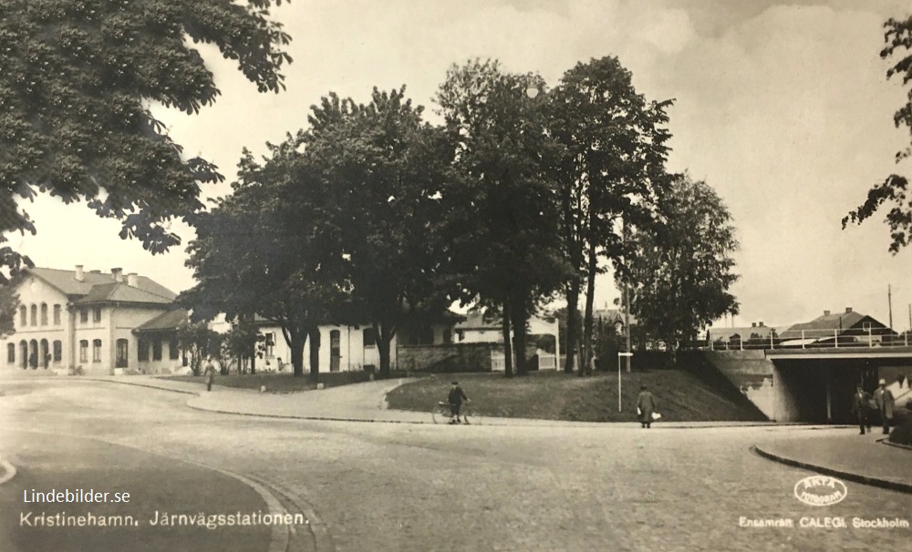 Kristinehamn. Järnvägsstationen