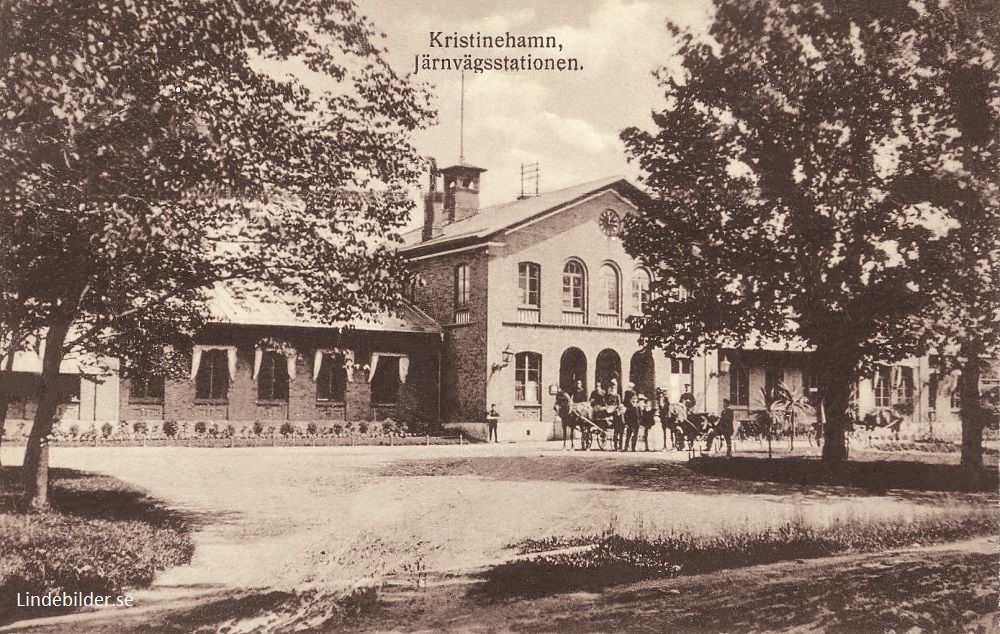 Kristinehamn. Järnvägsstationen