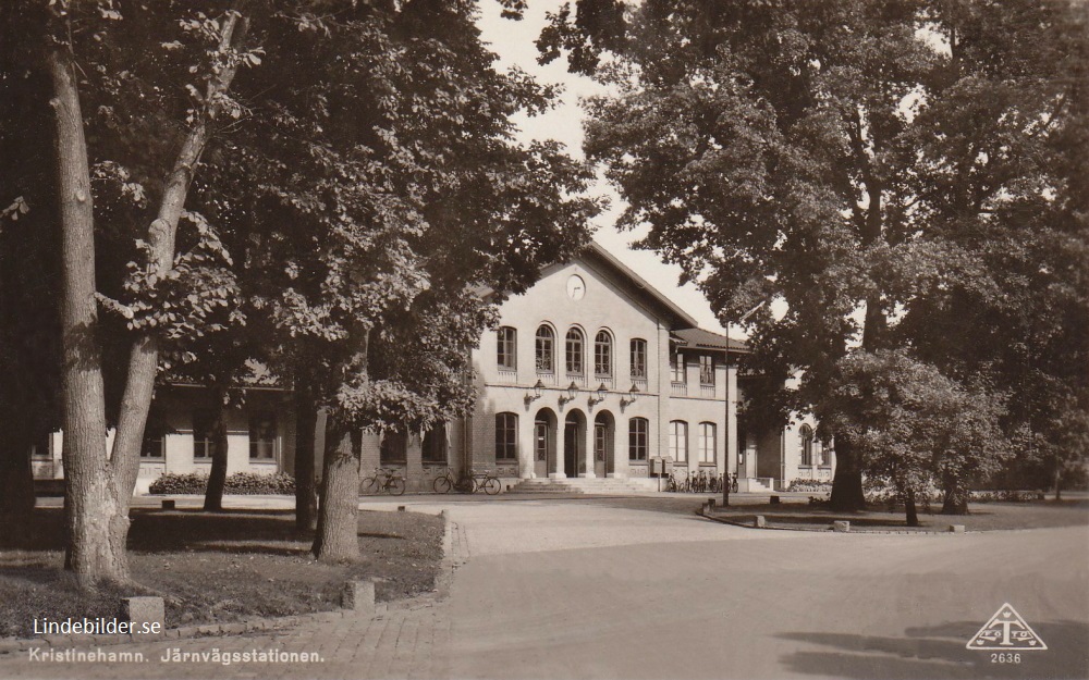 Kristinehamn. Järnvägsstationen