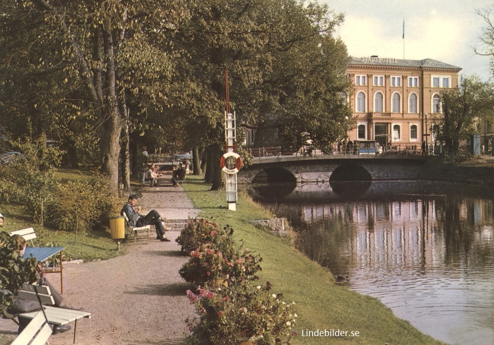 Kristinehamn, Kanalen med Stadshotellet 1964