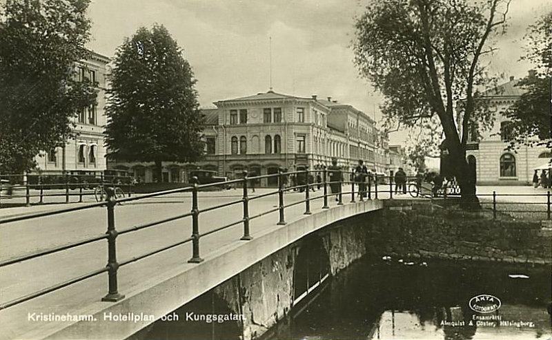 Kristinehamn, Hotellplan och Kungsgatan 1928