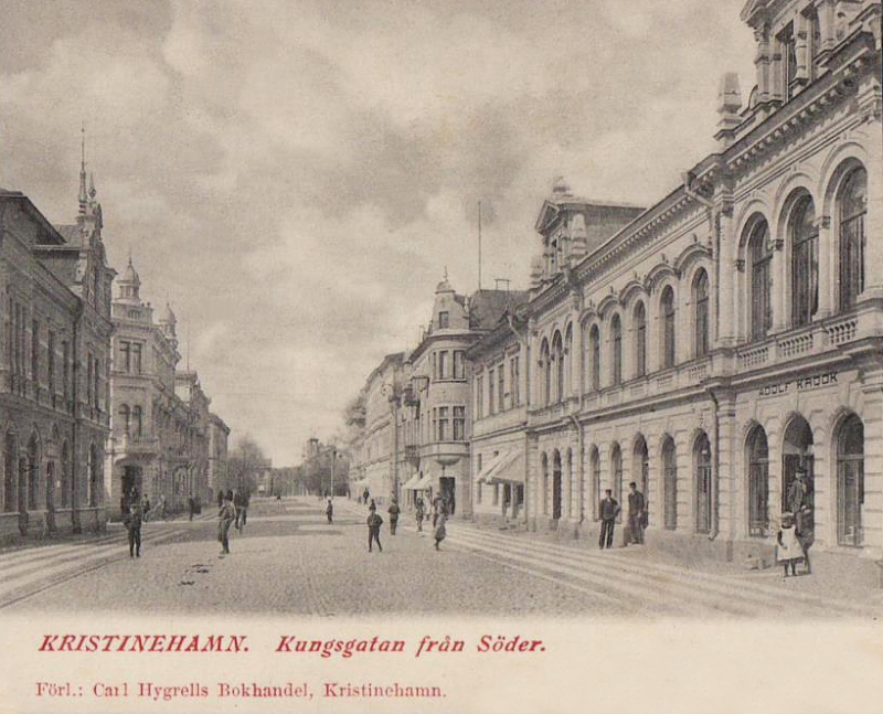 Kristinehamn, Kungsgatan från Söder 1903