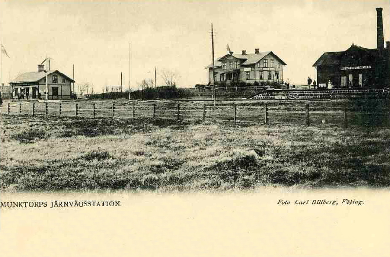 Köping, Munktorps Järnvägsstation 1904