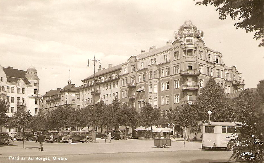 Örebro, Parti av Järntorget 1938