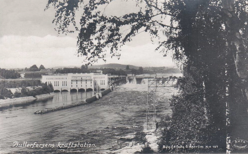 Borlänge, Bullerforsens Kraftstation 1921