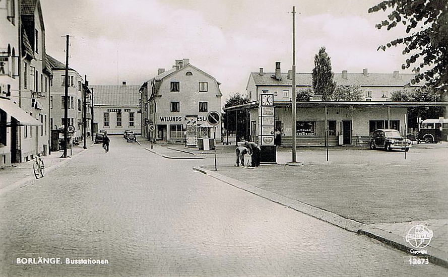 Borlänge Busstationen 1953