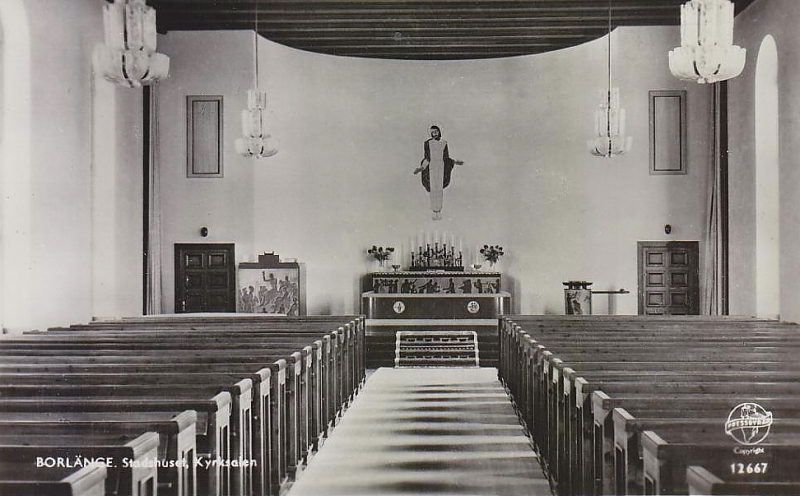 Borlänge Stadshuset, Kyrksalen 1959
