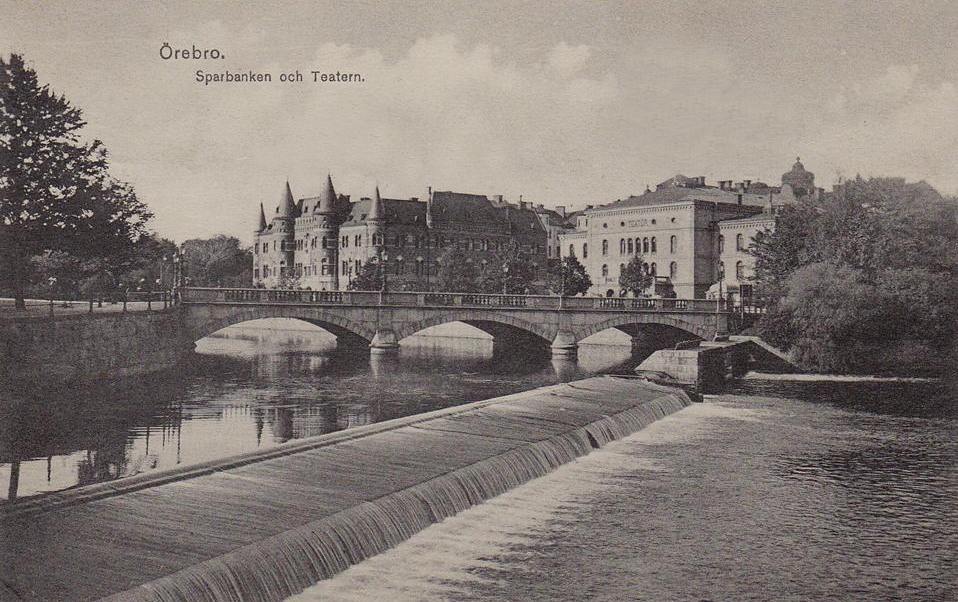 Örebro, Sparbanken och Teatern 1931