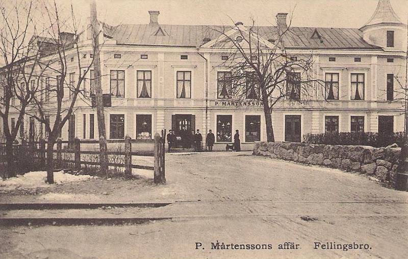 Fellingsbro P Mårtenssons Affär 1910