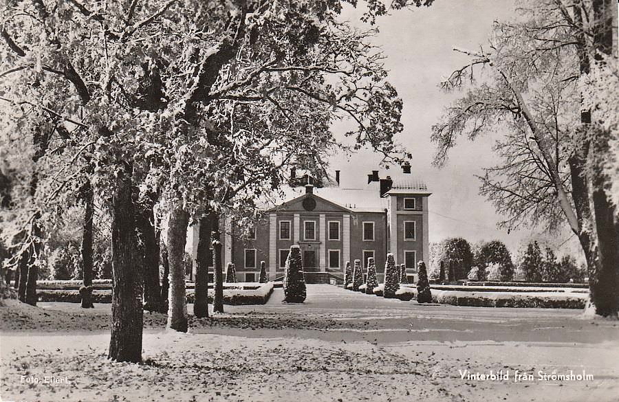 Hallstahammar, Kolbäck, Vinterbild från Strömsholm