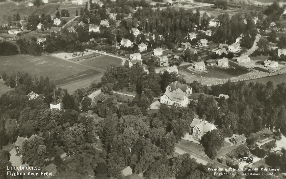 Flygfoto över Frövi