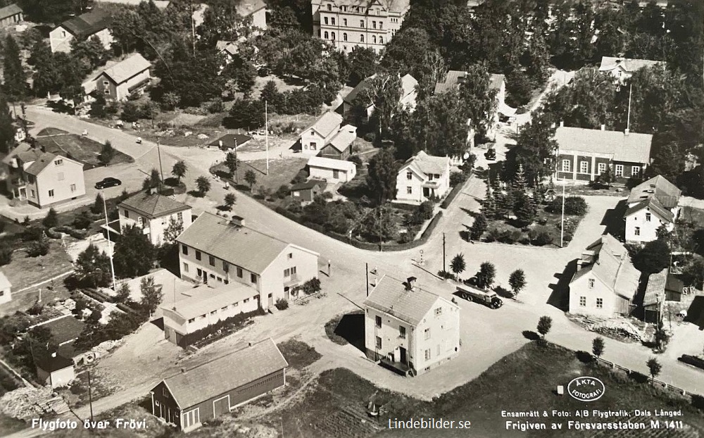 Flygfoto över Frövi 1955