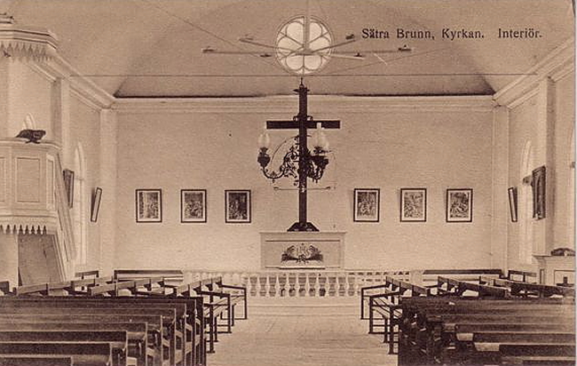 Sala, Sätra Brunn, Kyrkan interiör