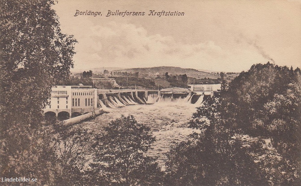 Borlänge. Bullerforsens Kraftstation 1924