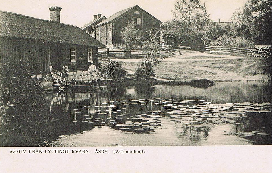 Hallstahammar, Motiv från Lyftinge Kvarn, Åsby, Vestmanland 1905