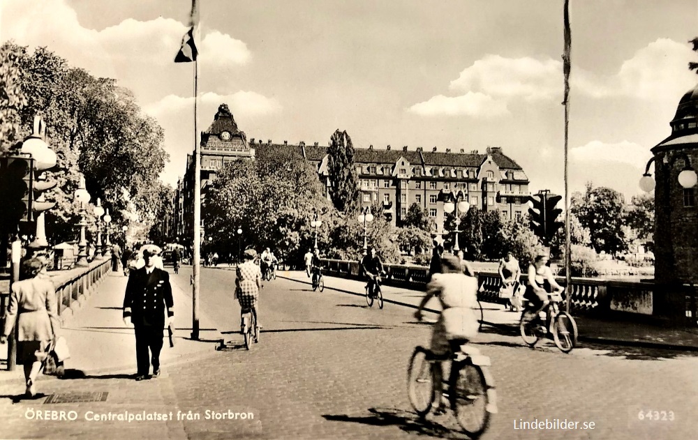 Örebro, Centralpalatset från Storbron