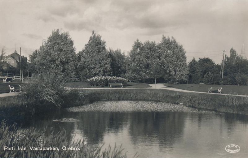 Örebro, Parti från Väståparken 1927