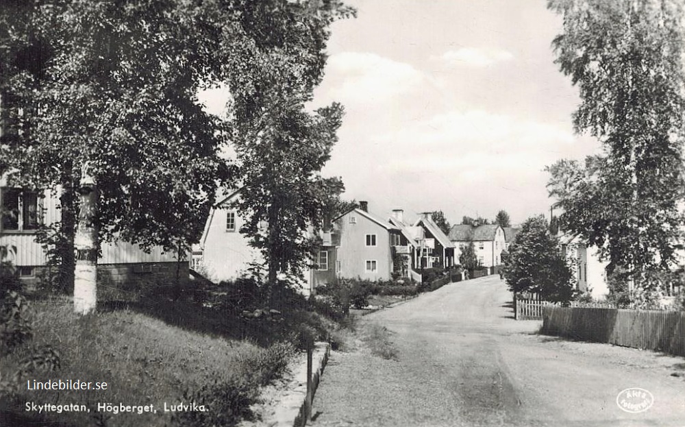 Skyttegatan. Högberget, Ludvika