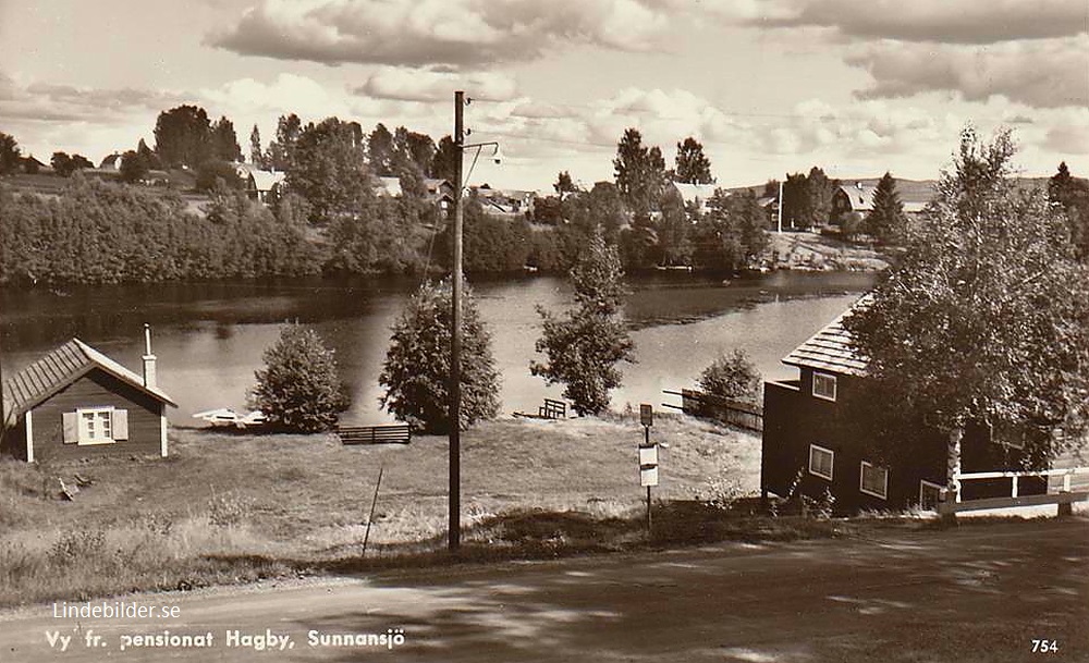 Vy fr. Pensionatet Hagby, Sunnansjö