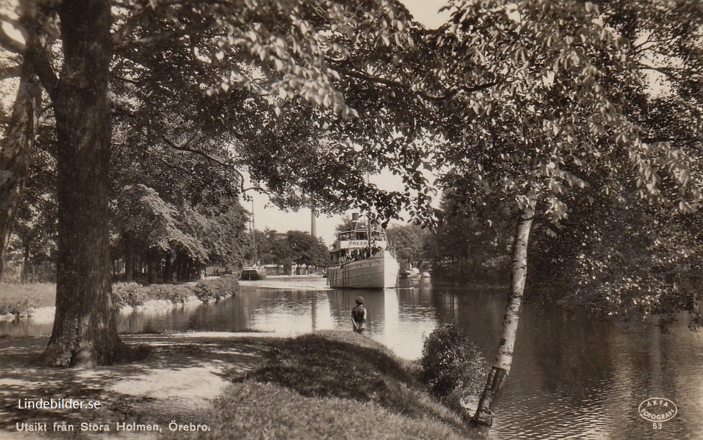 Örebro. Utsikt från stora holmen