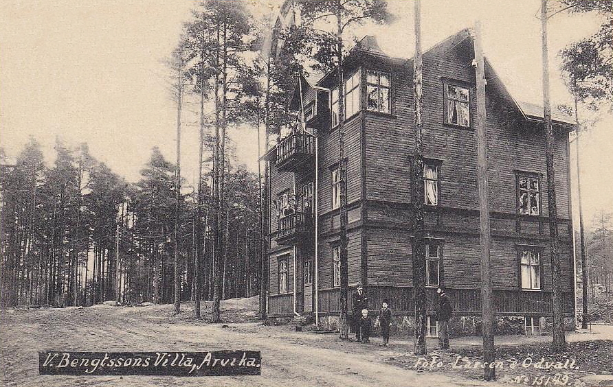 Arvika, V Bengtssons Villa 1908