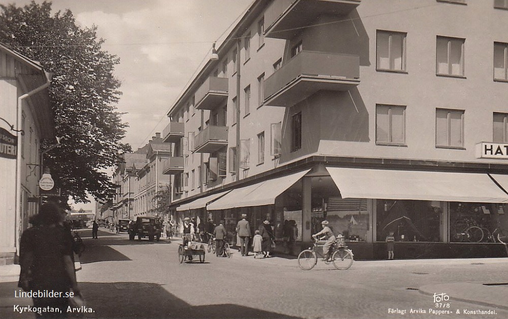 Kyrkogatan, Arvika 1938