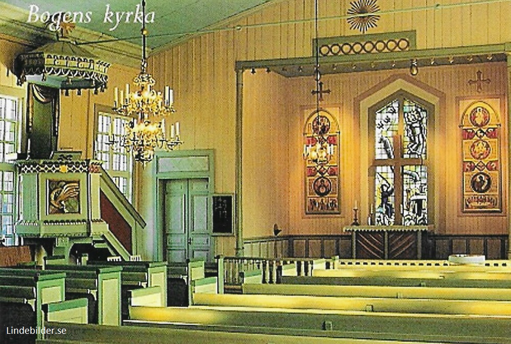 Arvika. Bogens Kyrka. Interiör