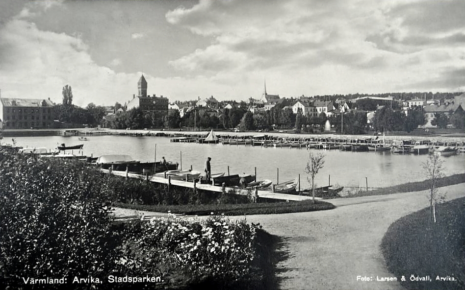 Arvika Stadsparken, Värmland 1922