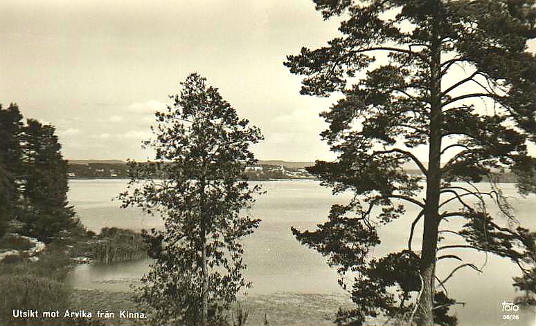 Utsikt mot Arvika från Kinna