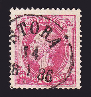 Storå Frimärke 14/1 1886