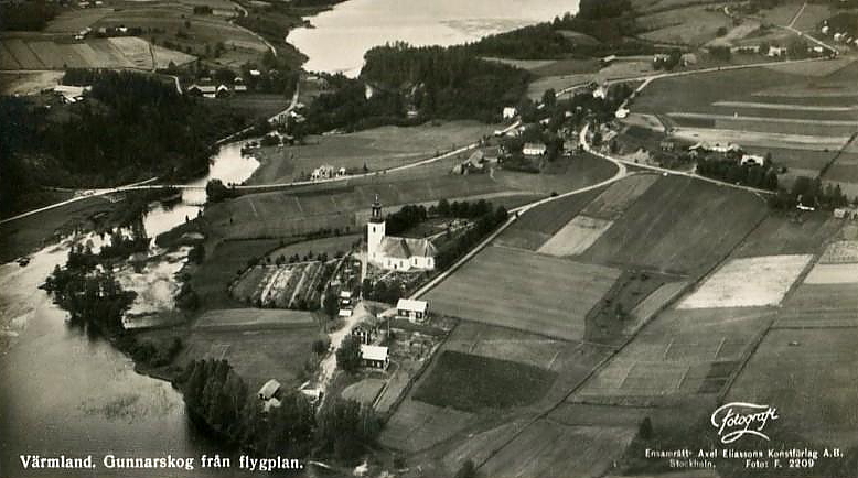 Värmland, Gunnarskog från Flygplan