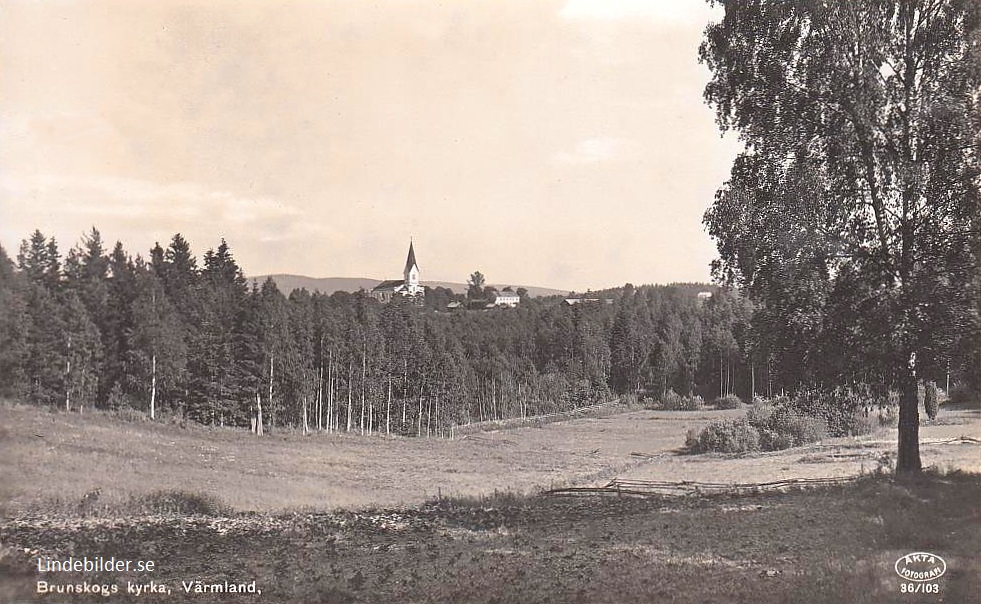 Arvika. Brunskogs Kyrka, Värmland