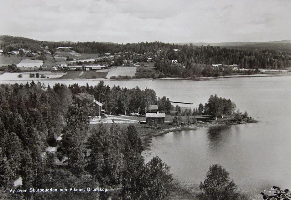 Arvika, Brunskog, Vy över Skotboudden och Vikene