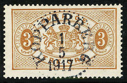 Kopparbegs Frimärke 1/5 1917