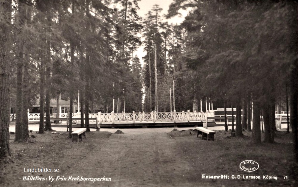 Hällefors, Vy från Krokbornsparken