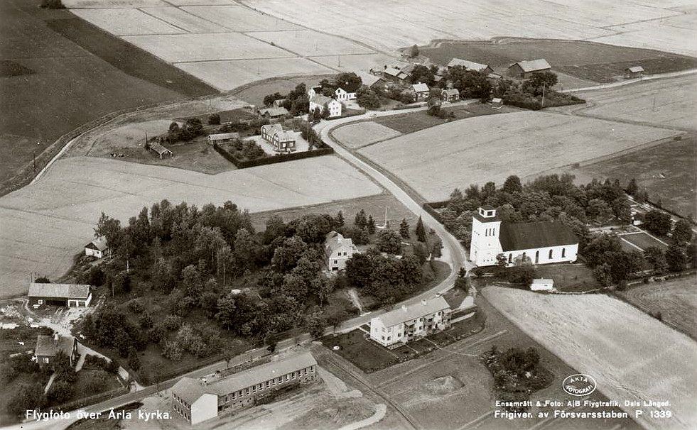 Eskilstuna, Flygfoto över Ärla Kyrka